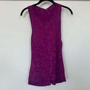 Lululemon Athletica Purple Camo Print Tank Top
